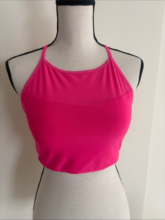 Other - Women’s Hot Pink High-Neck Crop Bralette Removable Pads Size M
